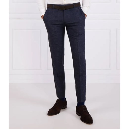Joop! Wełniane spodnie 17 JT-34Blayr-STR12 | Slim Fit | z dodatkiem lnu ze sklepu Gomez Fashion Store w kategorii Spodnie męskie - zdjęcie 184988963