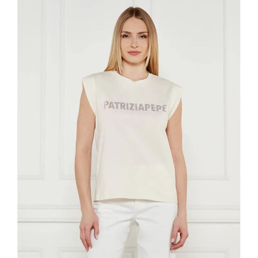 Patrizia Pepe T-shirt | Regular Fit ze sklepu Gomez Fashion Store w kategorii Bluzki damskie - zdjęcie 184988974