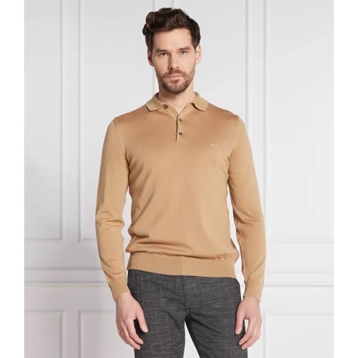 BOSS BLACK Wełniane polo | Regular Fit ze sklepu Gomez Fashion Store w kategorii T-shirty męskie - zdjęcie 184988982