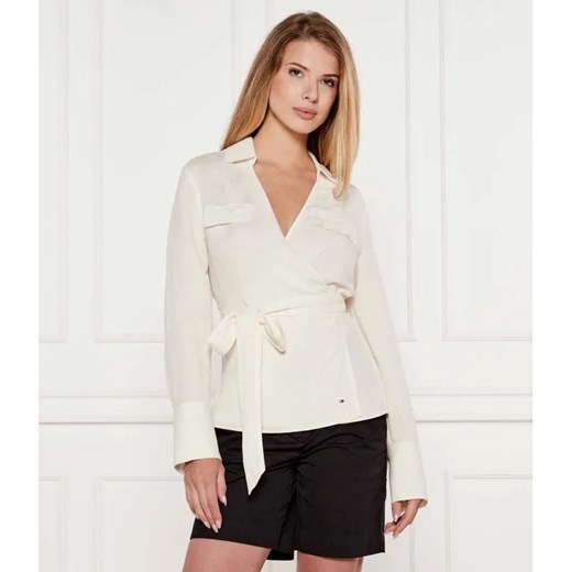 Tommy Hilfiger Lniana bluzka | Regular Fit ze sklepu Gomez Fashion Store w kategorii Bluzki damskie - zdjęcie 184989033