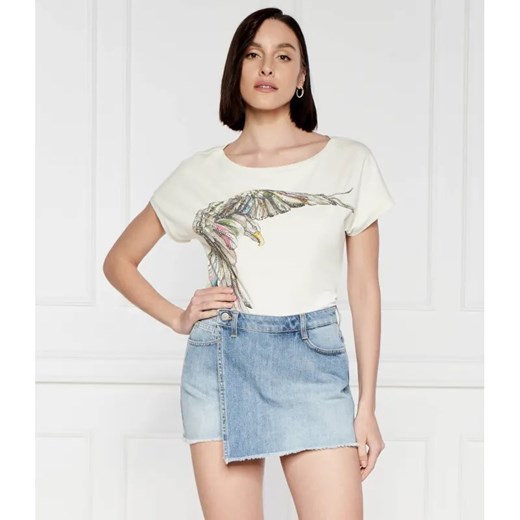 Aeronautica Militare T-shirt | Regular Fit ze sklepu Gomez Fashion Store w kategorii Bluzki damskie - zdjęcie 184989041