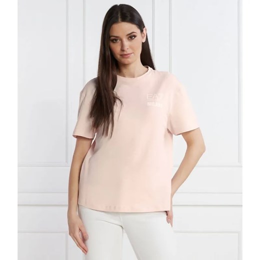 EA7 T-shirt | Regular Fit ze sklepu Gomez Fashion Store w kategorii Bluzki damskie - zdjęcie 184989250