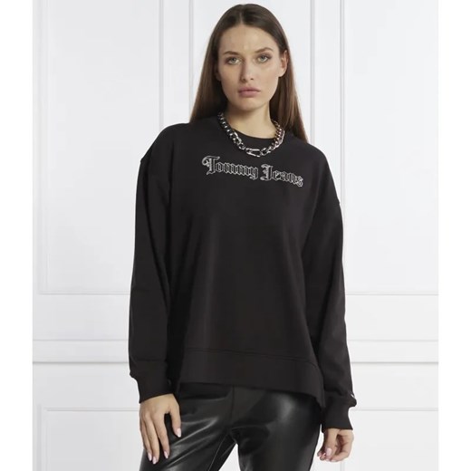 Tommy Jeans Bluza GRUNGE CREW | Relaxed fit ze sklepu Gomez Fashion Store w kategorii Bluzy damskie - zdjęcie 184989423
