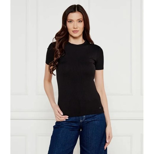 Calvin Klein T-shirt | Slim Fit ze sklepu Gomez Fashion Store w kategorii Bluzki damskie - zdjęcie 184989463