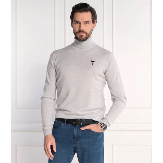 Karl Lagerfeld Wełniany golf | Regular Fit ze sklepu Gomez Fashion Store w kategorii Swetry męskie - zdjęcie 184989493