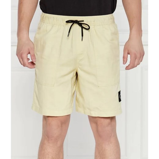Calvin Klein Jeans Szorty | z dodatkiem lnu ze sklepu Gomez Fashion Store w kategorii Spodenki męskie - zdjęcie 184989511
