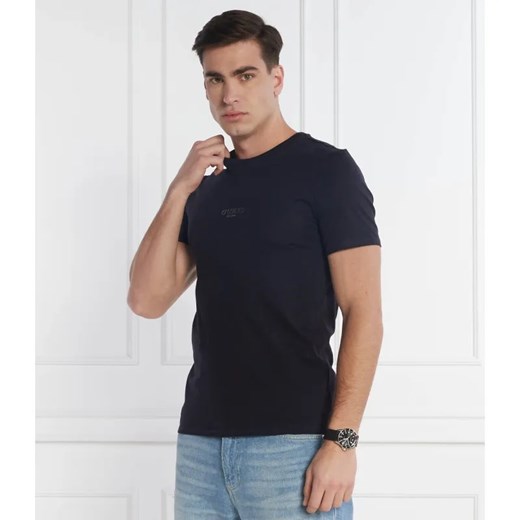 GUESS T-shirt AIDY CN SS | Slim Fit ze sklepu Gomez Fashion Store w kategorii T-shirty męskie - zdjęcie 184989760