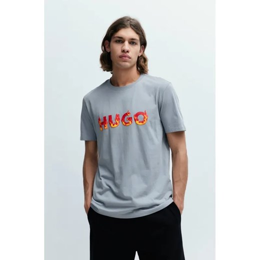 HUGO T-shirt Danda | Regular Fit ze sklepu Gomez Fashion Store w kategorii T-shirty męskie - zdjęcie 184990024