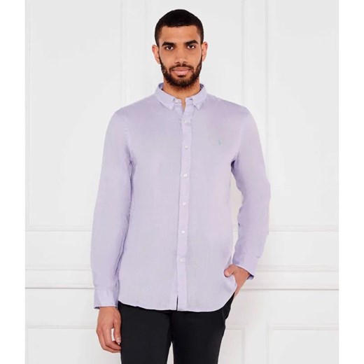 POLO RALPH LAUREN Lniana koszula | Slim Fit ze sklepu Gomez Fashion Store w kategorii Koszule męskie - zdjęcie 184990070