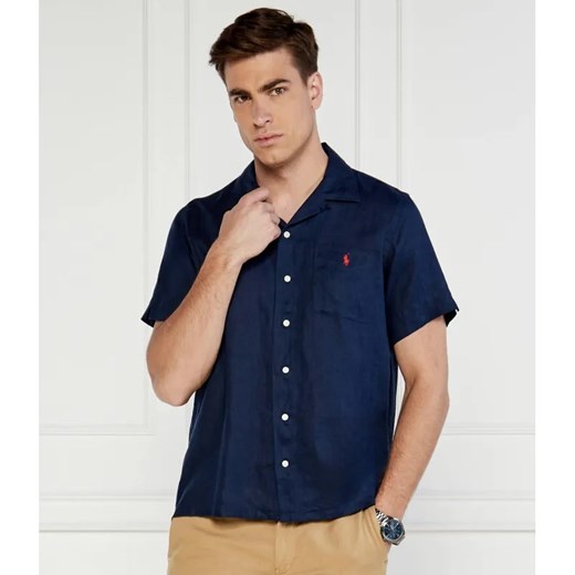 POLO RALPH LAUREN Lniana koszula CLADY | Classic fit ze sklepu Gomez Fashion Store w kategorii Koszule męskie - zdjęcie 184990134