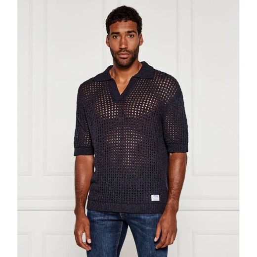 Hugo Blue Polo Strallo | Loose fit ze sklepu Gomez Fashion Store w kategorii T-shirty męskie - zdjęcie 184990413