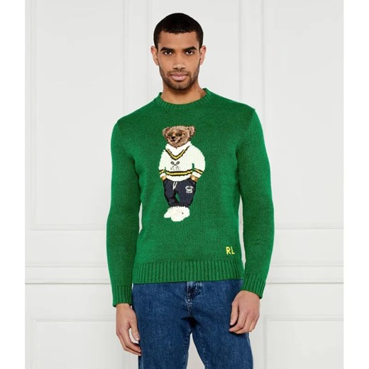 POLO RALPH LAUREN Lniany sweter | Regular Fit ze sklepu Gomez Fashion Store w kategorii Swetry męskie - zdjęcie 184990541