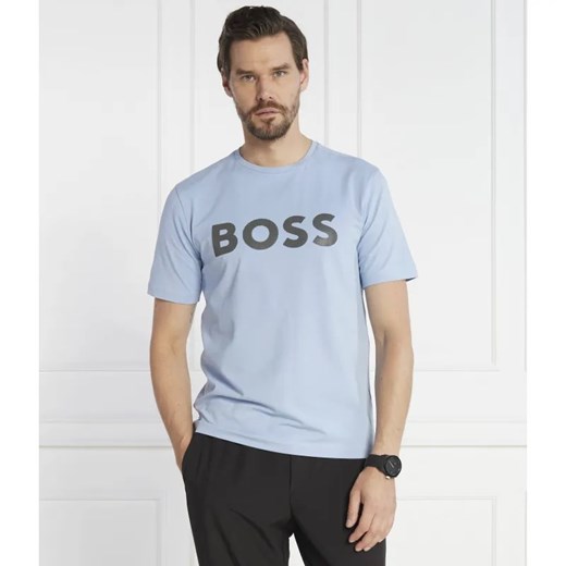 BOSS GREEN T-shirt Tee 8 | Slim Fit | stretch ze sklepu Gomez Fashion Store w kategorii T-shirty męskie - zdjęcie 184990682