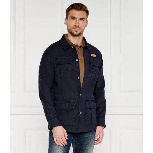 Aeronautica Militare Kurtka SAHARIANA | Regular Fit | z dodatkiem lnu ze sklepu Gomez Fashion Store w kategorii Kurtki męskie - zdjęcie 184990844