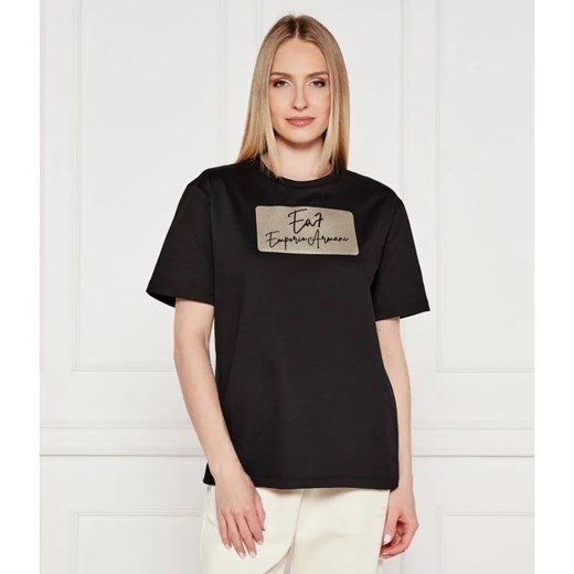 EA7 T-shirt | Regular Fit ze sklepu Gomez Fashion Store w kategorii Bluzki damskie - zdjęcie 184990904