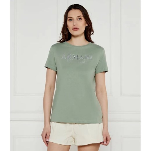 Armani Exchange T-shirt | Regular Fit ze sklepu Gomez Fashion Store w kategorii Bluzki damskie - zdjęcie 184991010
