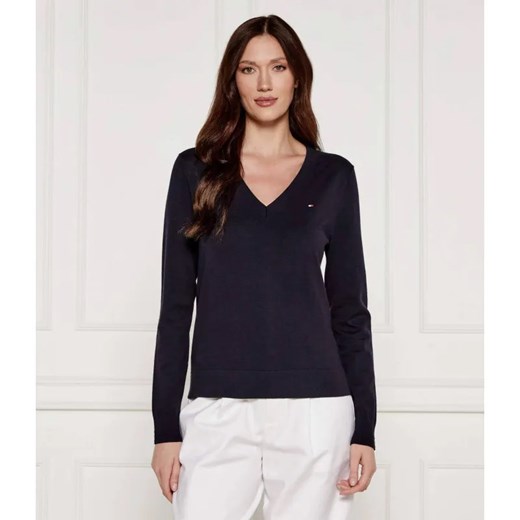 Tommy Hilfiger Sweter | Regular Fit ze sklepu Gomez Fashion Store w kategorii Swetry damskie - zdjęcie 184991124