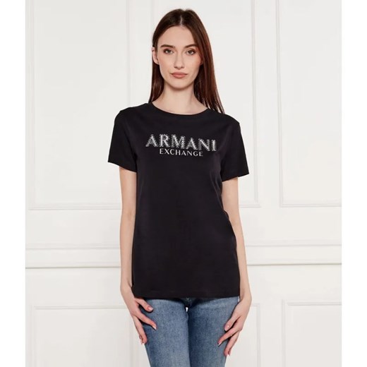 Armani Exchange T-shirt | Regular Fit ze sklepu Gomez Fashion Store w kategorii Bluzki damskie - zdjęcie 184991134