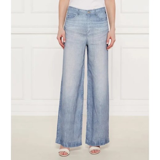 Marc Cain Lniane jeansy WARRI | flare fit | high waist ze sklepu Gomez Fashion Store w kategorii Jeansy damskie - zdjęcie 184991430