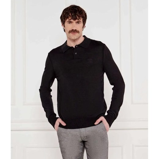 BOSS ORANGE Wełniane polo Avac | Slim Fit ze sklepu Gomez Fashion Store w kategorii T-shirty męskie - zdjęcie 184991511