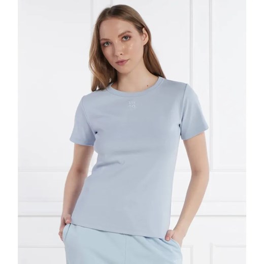 HUGO T-shirt | Regular Fit ze sklepu Gomez Fashion Store w kategorii Bluzki damskie - zdjęcie 184991524