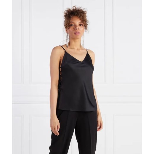 HUGO Satynowy top Casakalla-1 | Regular Fit ze sklepu Gomez Fashion Store w kategorii Bluzki damskie - zdjęcie 184991560