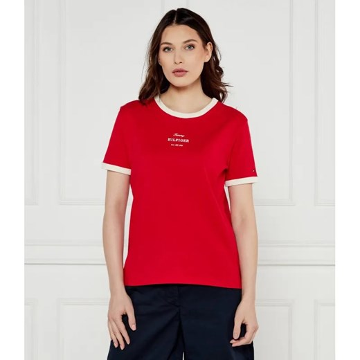 Tommy Hilfiger T-shirt | Regular Fit ze sklepu Gomez Fashion Store w kategorii Bluzki damskie - zdjęcie 184991653