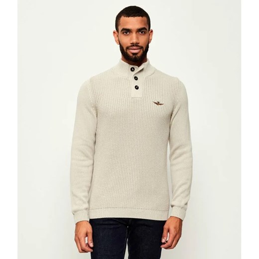Aeronautica Militare Sweter | Regular Fit ze sklepu Gomez Fashion Store w kategorii Swetry męskie - zdjęcie 184991671