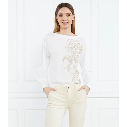 Marc Cain Sweter | Regular Fit | z dodatkiem jedwabiu ze sklepu Gomez Fashion Store w kategorii Swetry damskie - zdjęcie 184992083