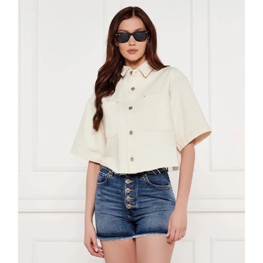 Hugo Blue Jeansowa koszula Getecna_B | Cropped Fit ze sklepu Gomez Fashion Store w kategorii Koszule damskie - zdjęcie 184992130