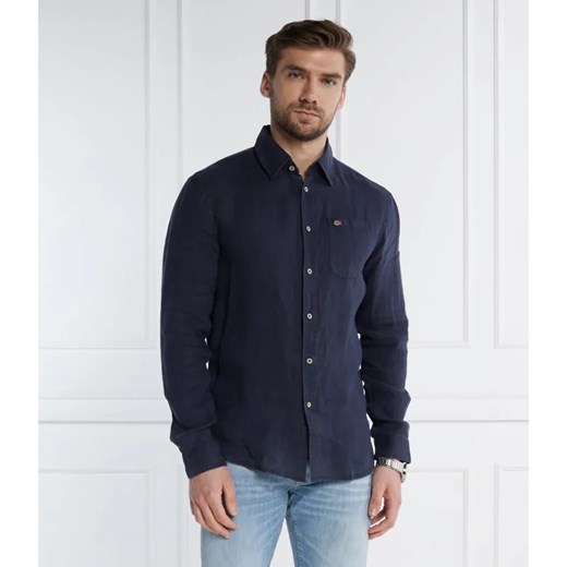 Napapijri Lniana koszula | Regular Fit ze sklepu Gomez Fashion Store w kategorii Koszule męskie - zdjęcie 184992152