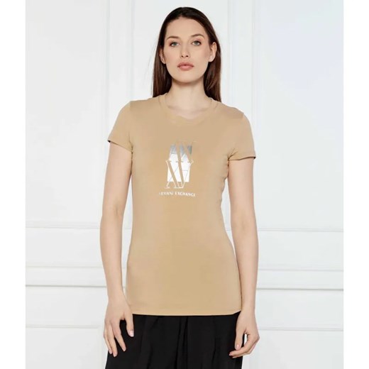 Armani Exchange T-shirt | Slim Fit ze sklepu Gomez Fashion Store w kategorii Bluzki damskie - zdjęcie 184992254