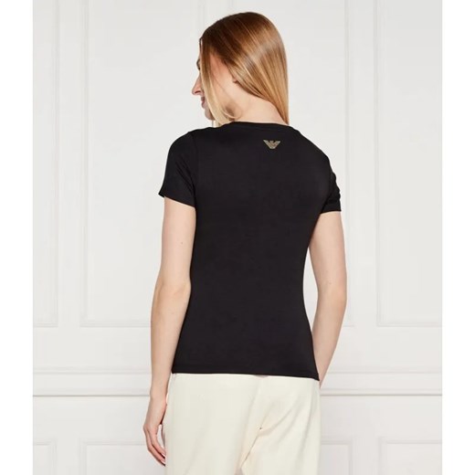 EA7 T-shirt | Slim Fit ze sklepu Gomez Fashion Store w kategorii Bluzki damskie - zdjęcie 184992282