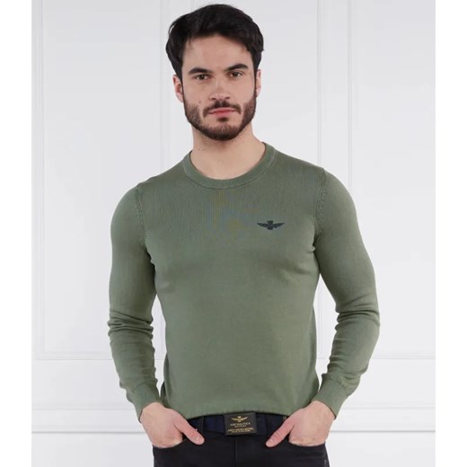 Aeronautica Militare Sweter | Regular Fit ze sklepu Gomez Fashion Store w kategorii Swetry męskie - zdjęcie 184992580