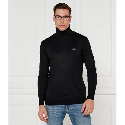 GUESS Golf EBENEZER | Slim Fit | z dodatkiem jedwabiu ze sklepu Gomez Fashion Store w kategorii Swetry męskie - zdjęcie 184992643