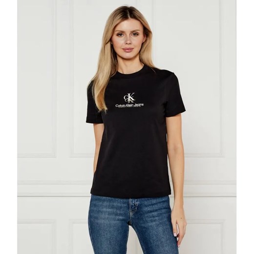 Calvin Klein Jeans T-shirt | Regular Fit ze sklepu Gomez Fashion Store w kategorii Bluzki damskie - zdjęcie 184992933