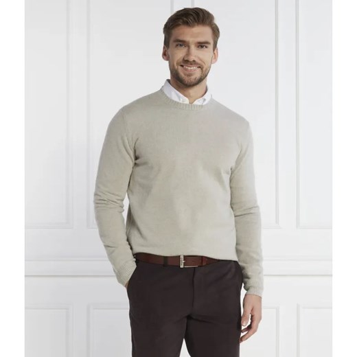 Oscar Jacobson Sweter Valter Roundneck | Regular Fit | z dodatkiem wełny i kaszmiru ze sklepu Gomez Fashion Store w kategorii Swetry męskie - zdjęcie 184992974