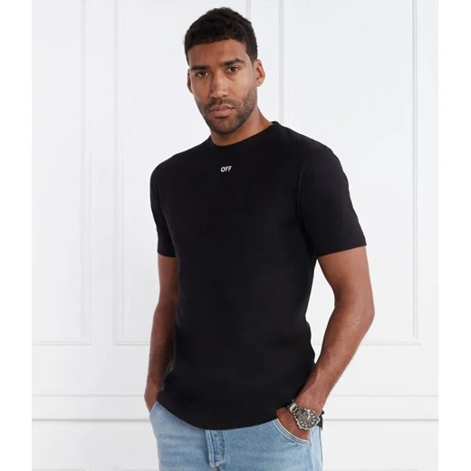 OFF-WHITE T-shirt | Slim Fit ze sklepu Gomez Fashion Store w kategorii T-shirty męskie - zdjęcie 184992990