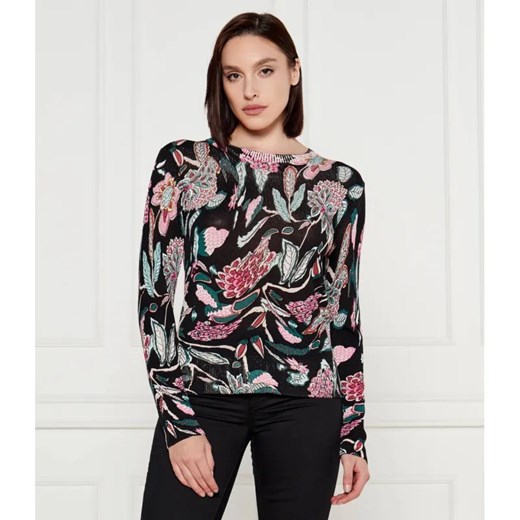 Desigual Sweter | Regular Fit | z dodatkiem lnu ze sklepu Gomez Fashion Store w kategorii Swetry damskie - zdjęcie 184993043