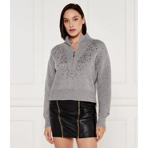 Pinko Sweter BOMBAY | Loose fit | z dodatkiem wełny i kaszmiru ze sklepu Gomez Fashion Store w kategorii Swetry damskie - zdjęcie 184993104