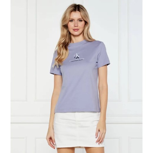 Calvin Klein Jeans T-shirt | Regular Fit ze sklepu Gomez Fashion Store w kategorii Bluzki damskie - zdjęcie 184993122