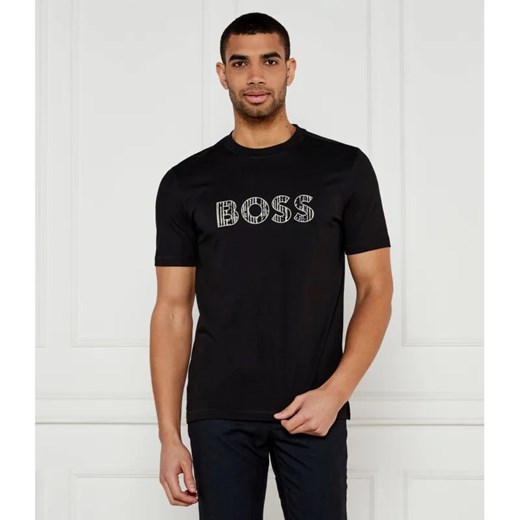 BOSS ORANGE T-shirt Te_logotexture | Slim Fit ze sklepu Gomez Fashion Store w kategorii T-shirty męskie - zdjęcie 184993162