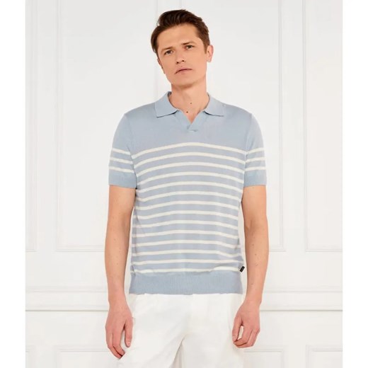 Windsor Lniane polo 13 Lindo-PF | Regular Fit ze sklepu Gomez Fashion Store w kategorii T-shirty męskie - zdjęcie 184993244