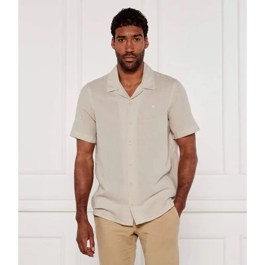 Calvin Klein Lniana koszula | Regular Fit ze sklepu Gomez Fashion Store w kategorii Koszule męskie - zdjęcie 184993313