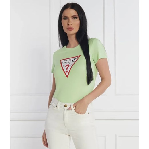 GUESS T-shirt | Regular Fit ze sklepu Gomez Fashion Store w kategorii Bluzki damskie - zdjęcie 184993354