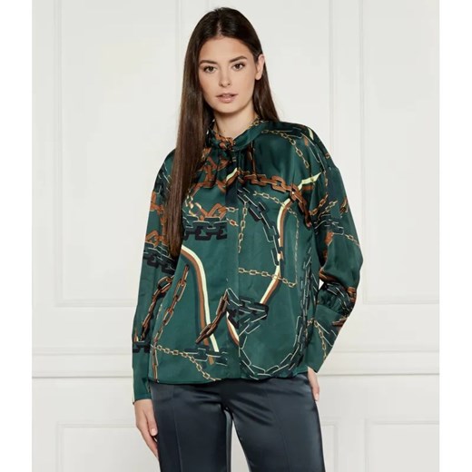 Marc Cain Satynowa koszula | Regular Fit ze sklepu Gomez Fashion Store w kategorii Koszule damskie - zdjęcie 184993480