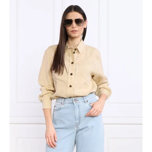 Marella SPORT Lniana koszula | Regular Fit ze sklepu Gomez Fashion Store w kategorii Koszule damskie - zdjęcie 184993493