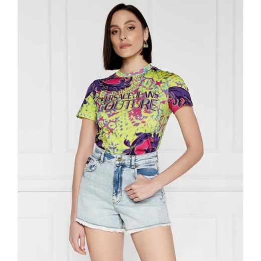 Versace Jeans Couture T-shirt | Regular Fit ze sklepu Gomez Fashion Store w kategorii Bluzki damskie - zdjęcie 184993710