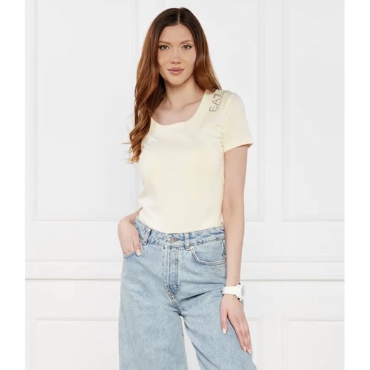EA7 T-shirt | Regular Fit ze sklepu Gomez Fashion Store w kategorii Bluzki damskie - zdjęcie 184993813
