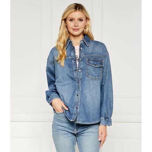 Tommy Hilfiger Jeansowa koszula | Relaxed fit ze sklepu Gomez Fashion Store w kategorii Koszule damskie - zdjęcie 184993913